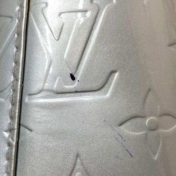 Louis Vuitton Houston Vernis Silver Leather shoulder bag vintage Authenticated - Picture 4 of 16